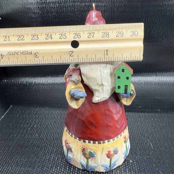 2002 Jim Shore Heartwood Creek Santa with Birdhouse Resin Ornament Figurine VTG - Picture 3 of 11